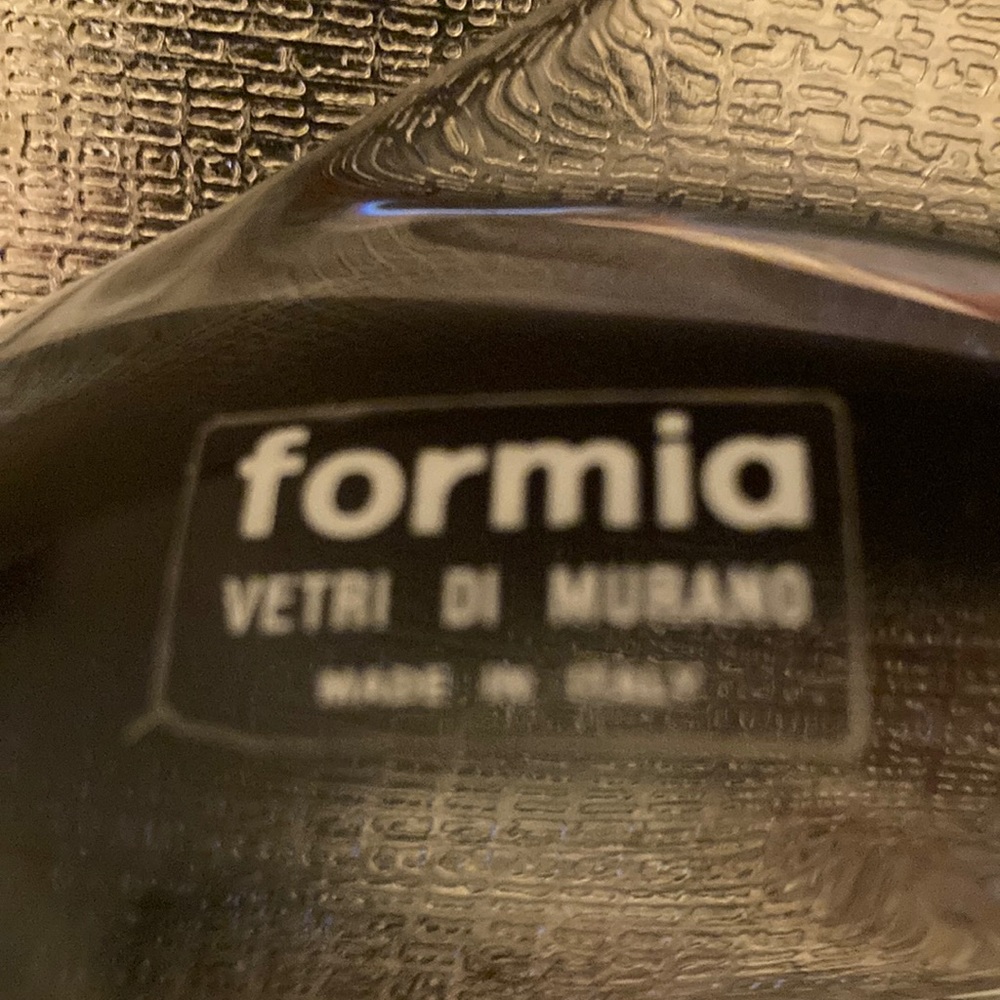 FORMIA MURANO Hand Blown Glass Shades of Grey Dolphin Made in Italy - Picture 7 of 7